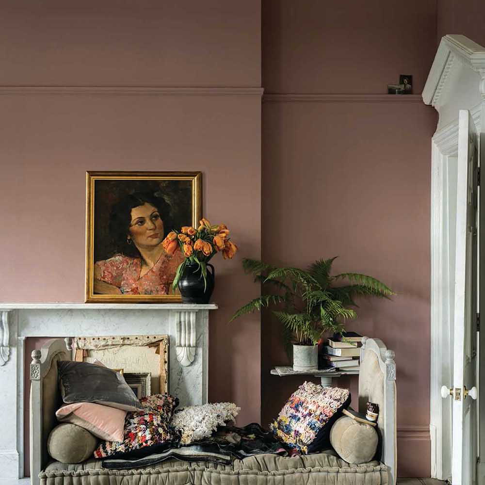 Verf Farrow & Ball Exterior Masonry Sulking Room Pink (295)