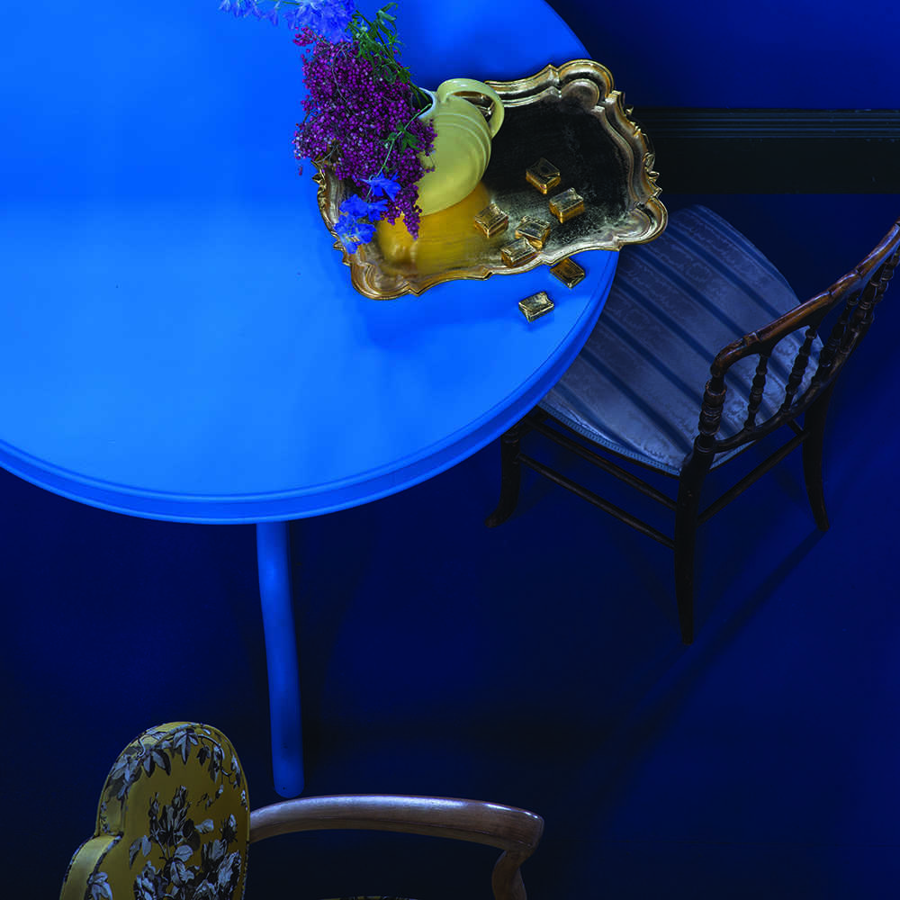 Farrow & Ball Drawing Room Blue (253) Archiefkleur PaintPaper.nl