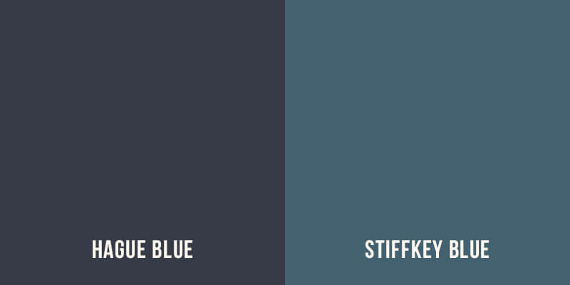 Hague Blue of Stiffkey blue Farrow and Ball